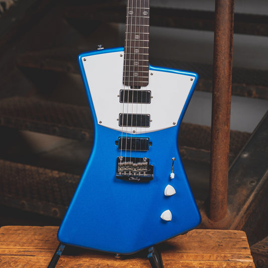2015 Music Man Sterling St. Vincent Electric Guitar, Blue w/ Gig Bag