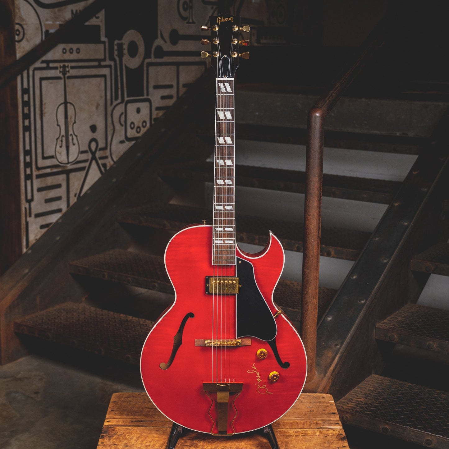 1991 Gibson ES-165 Herb Ellis Electric Guitar, Cherry w/ OHSC - Used