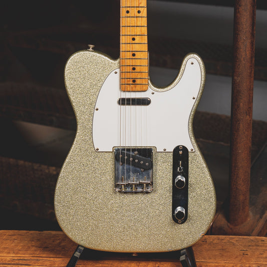 1994 Fender Custom Shop Telecaster Electric Guitar, Silver Sparkle w/OHSC - Used