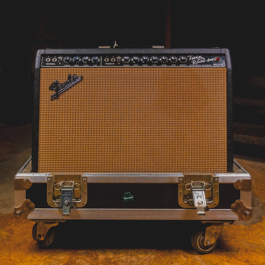 1965 Fender Twin Reverb Guita rCombo Tube Amplifier w/Calzone Case - Used